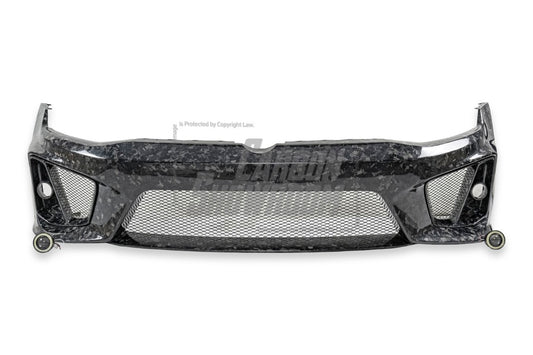 Volkswagen Golf R GTI Base MK7 MK7.5 2015 2016 2017 2018 2019 2020 2021 & Golf R GTI Base MK7 2015 2016 2017 & Golf R GTI Base MK7.5 2018 2019 2020 2021 with Aftermarket Parts - Front Lip & Front Bumper Carbon Fiber / FRP from Robot Craftsman