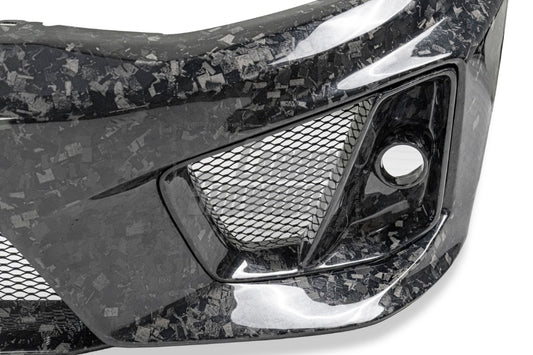 Volkswagen Golf R GTI Base MK7 MK7.5 2015 2016 2017 2018 2019 2020 2021 & Golf R GTI Base MK7 2015 2016 2017 & Golf R GTI Base MK7.5 2018 2019 2020 2021 with Aftermarket Parts - Front Lip & Front Bumper Carbon Fiber / FRP from Robot Craftsman