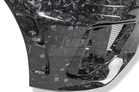 Volkswagen Golf R GTI Base MK7 MK7.5 2015 2016 2017 2018 2019 2020 2021 & Golf R GTI Base MK7 2015 2016 2017 & Golf R GTI Base MK7.5 2018 2019 2020 2021 with Aftermarket Parts - Front Lip & Front Bumper Carbon Fiber / FRP from Robot Craftsman