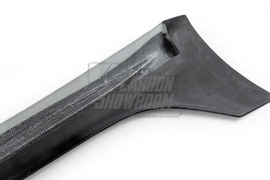 Tesla Model 3 Performance Long Range Standard Base 2017 2018 2019 2020 2021 2022 2023 with Aftermarket Parts - "Hacker" Narrow Body Side Skirts Carbon Fiber / FRP from Robot Craftsman