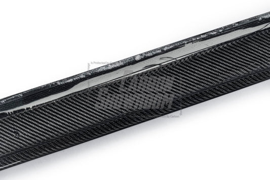 Tesla Model 3 Performance Long Range Standard Base 2017 2018 2019 2020 2021 2022 2023 with Aftermarket Parts - "Hacker" Widebody Wheel Arches & Side Skirts Carbon Fiber / FRP from Robot Craftsman
