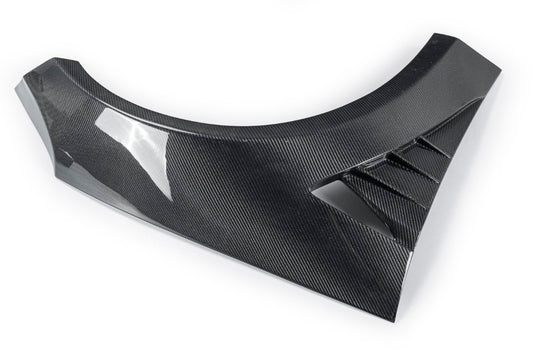 Tesla Model 3 Performance Long Range Standard Base 2017 2018 2019 2020 2021 2022 2023 with Aftermarket Parts - "Hacker" Widebody Wheel Arches & Side Skirts Carbon Fiber / FRP from Robot Craftsman