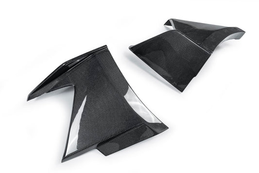 Tesla Model 3 Performance Long Range Standard Base 2017 2018 2019 2020 2021 2022 2023 with Aftermarket Parts - "Hacker" Widebody Wheel Arches & Side Skirts Carbon Fiber / FRP from Robot Craftsman