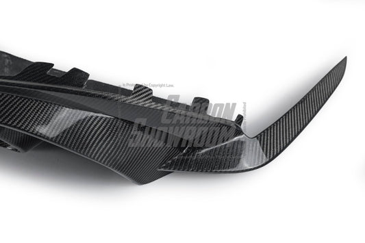 Alfa Romeo Giulia Sport Veloce Ti Sprint RWD AWD Lusso Base 2017 2018 2019 2020 2021 2022 2023 2024 with Aftermarket Parts - "HIDROGAI" Rear Diffuser Carbon Fiber / FRP from Robot Craftsman