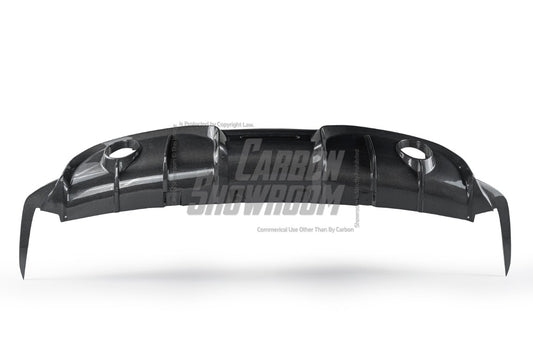 Alfa Romeo Giulia Sport Veloce Ti Sprint RWD AWD Lusso Base 2017 2018 2019 2020 2021 2022 2023 2024 with Aftermarket Parts - "HIDROGAI" Rear Diffuser Carbon Fiber / FRP from Robot Craftsman