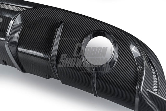 Alfa Romeo Giulia Sport Veloce Ti Sprint RWD AWD Lusso Base 2017 2018 2019 2020 2021 2022 2023 2024 with Aftermarket Parts - "HIDROGAI" Rear Diffuser Carbon Fiber / FRP from Robot Craftsman