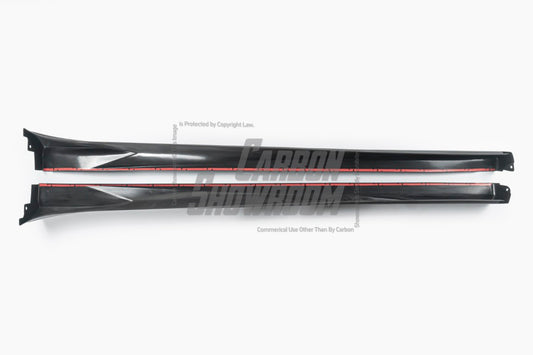 Tesla Model Y Juniper 2026-ON with Aftermarket Parts - HIDROGAI Side Skirts Carbon Fiber / FRP