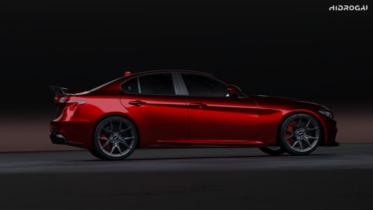 Alfa Romeo Giulia Quadrifoglio Sport Veloce Ti Sprint RWD AWD Lusso Base 2017-ON with Robot Craftsman's Aftermarket Parts - Standard Package "HIDROGAI" Carbon Fiber / FRP