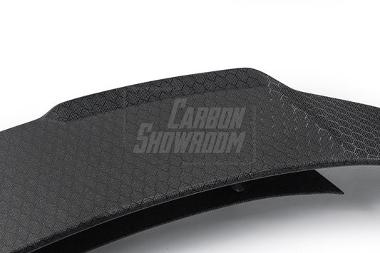 Tesla Model Y Juniper 2026-ON with Aftermarket Parts - V1 Rear Spoiler Carbon Fiber / FRP