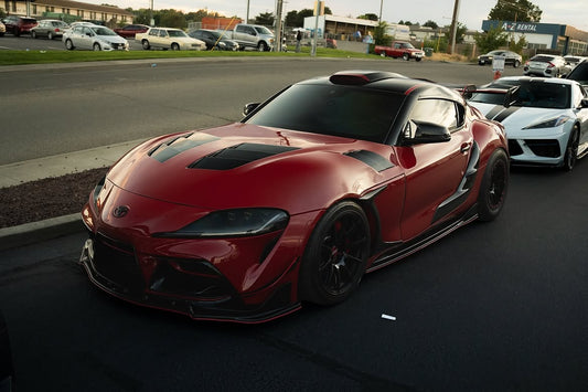 Toyota Supra MK5 A90 A91 3.0 2.0 2020 2021 2022 2023 2024 with Aftermarket Parts - Hyperion Roof Scoop Carbon Fiber / FRP from Robot Craftsman