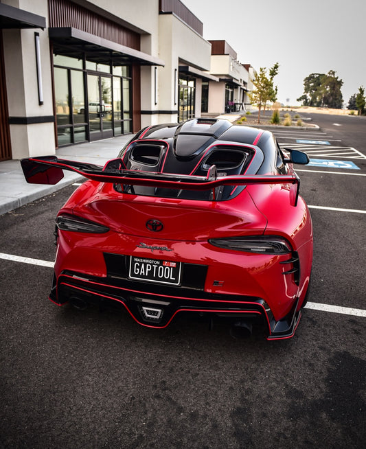 Toyota Supra MK5 A90 A91 3.0 2.0 2020 2021 2022 2023 2024 with Aftermarket Parts - Hyperion Roof Scoop Carbon Fiber / FRP from Robot Craftsman
