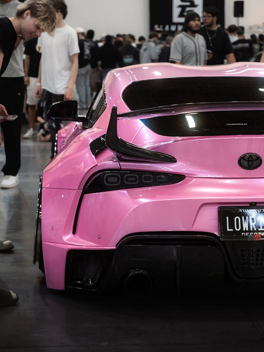 Toyota Supra MK5 A90 A91 3.0 2.0 2020 2021 2022 2023 2024 with Aftermarket Parts - Hyperion Widebody Rear Bumper & Diffuser Carbon Fiber / FRP from Robot Craftsman