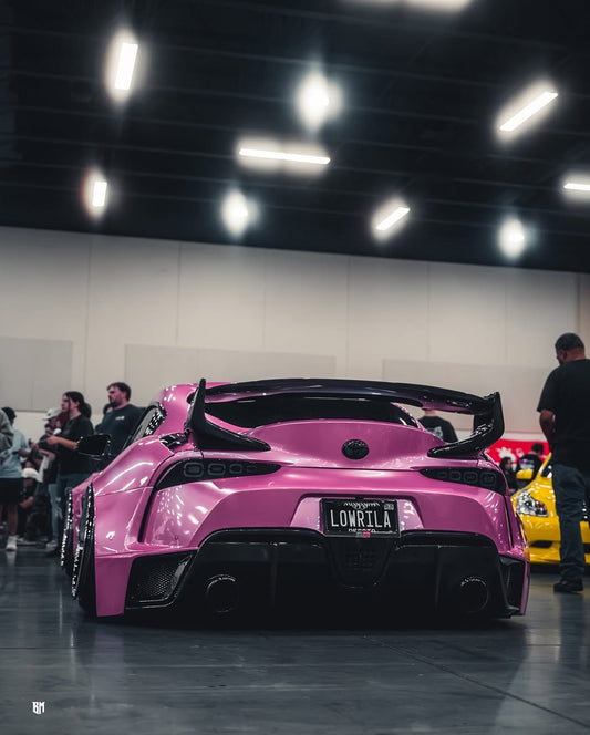 Toyota Supra MK5 A90 A91 3.0 2.0 2020 2021 2022 2023 2024 with Aftermarket Parts - Hyperion Widebody Rear Bumper & Diffuser Carbon Fiber / FRP from Robot Craftsman