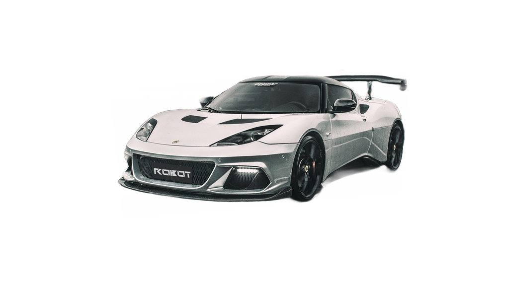 Lotus Evora 2018 2019 2020 2021 with Aftermarket Parts - Front Bumper & Lip  Carbon Fiber / FRP from Robot Craftsman