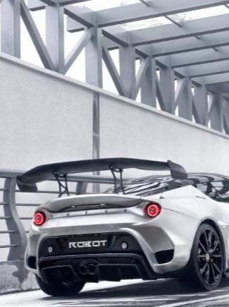 Lotus Evora 2018 2019 2020 2021 with Aftermarket Parts - Rear GT Wing Carbon Fiber / FRP from Robot Craftsman