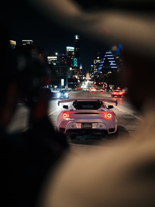 Lotus Evora 2018 2019 2020 2021 with Aftermarket Parts - Rear GT Wing Carbon Fiber / FRP from Robot Craftsman