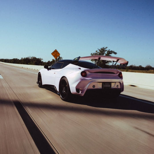 Lotus Evora 2018 2019 2020 2021 with Aftermarket Parts - Front Bumper & Lip  Carbon Fiber / FRP from Robot Craftsman