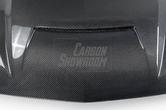 Cadillac CT5 CT5-V Blackwing Sport Premium Luxury Base 2020 2021 2022 2023 2024 with Aftermarket Parts - "PRISM" Hood Bonnet Carbon Fiber / FRP from Robot Craftsman