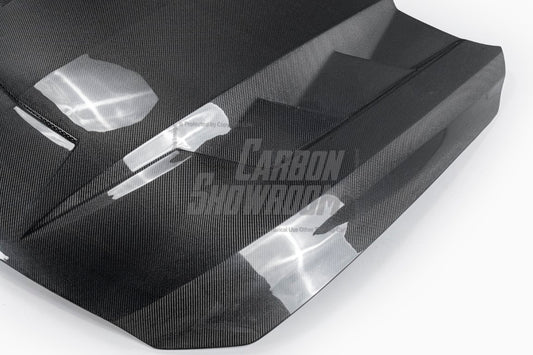 Cadillac CT5 CT5-V Blackwing Sport Premium Luxury Base 2020 2021 2022 2023 2024 with Aftermarket Parts - "PRISM" Hood Bonnet Carbon Fiber / FRP from Robot Craftsman