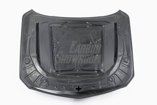Cadillac CT5 CT5-V Blackwing Sport Premium Luxury Base 2020 2021 2022 2023 2024 with Aftermarket Parts - "PRISM" Hood Bonnet Carbon Fiber / FRP from Robot Craftsman