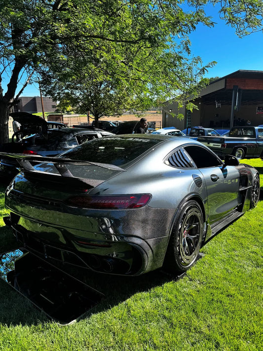 Mercedes Benz AMG GT/GTS/GTC/GTR C190 (fits both Pre-facelift & facelift) 2015 2016 2017 2018 2019 2020 2021 with Aftermarket Parts - Paragon Rear Wing Carbon Fiber / FRP from Robot Craftsman
Mercedes Benz AMG GT/GTS/GTC/GTR C190 (fits both Pre-facelift & facelift) 2015 2016 2017 2018 2019 2020 2021 with Aftermarket Parts - Paragon Rear Wing Carbon Fiber / FRP from Robot Craftsman