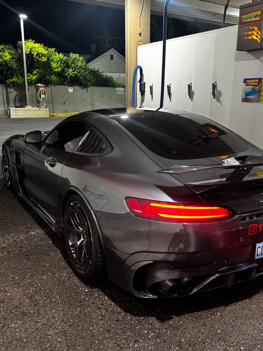 Mercedes Benz AMG GT/GTS/GTC/GTR C190 (fits both Pre-facelift & facelift) 2015 2016 2017 2018 2019 2020 2021 with Aftermarket Parts - Paragon Rear Wing Carbon Fiber / FRP from Robot Craftsman
Mercedes Benz AMG GT/GTS/GTC/GTR C190 (fits both Pre-facelift & facelift) 2015 2016 2017 2018 2019 2020 2021 with Aftermarket Parts - Paragon Rear Wing Carbon Fiber / FRP from Robot Craftsman