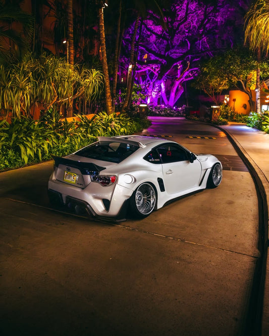 Toyota GT86 86 TRD GT SE Base ZN6 2017 2018 2019 2020 & Scion FR-S FRS ZN6 2013 2014 2015 2016 & BRZ TS Limited Premium ZN6 2013 2014 2015 2016 2017 2018 2019 2020 (compatible with ROBOT widebody kit) with Aftermarket Parts - Rear Bumper & Diffuser Carbon Fiber / FRP from Robot Craftsman