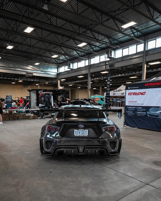 Toyota GT86 86 TRD GT SE Base ZN6 2017 2018 2019 2020 & Scion FR-S FRS ZN6 2013 2014 2015 2016 & BRZ TS Limited Premium ZN6 2013 2014 2015 2016 2017 2018 2019 2020 (compatible with ROBOT widebody kit) with Aftermarket Parts - Rear Bumper & Diffuser Carbon Fiber / FRP from Robot Craftsman