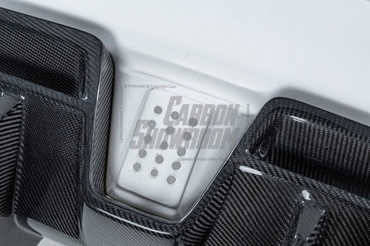 Toyota GT86 86 TRD GT SE Base ZN6 2017 2018 2019 2020 & Scion FR-S FRS ZN6 2013 2014 2015 2016 & BRZ TS Limited Premium ZN6 2013 2014 2015 2016 2017 2018 2019 2020 (compatible with ROBOT widebody kit) with Aftermarket Parts - Rear Bumper & Diffuser Carbon Fiber / FRP from Robot Craftsman