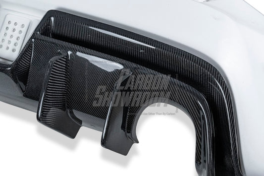 Toyota GT86 86 TRD GT SE Base ZN6 2017 2018 2019 2020 & Scion FR-S FRS ZN6 2013 2014 2015 2016 & BRZ TS Limited Premium ZN6 2013 2014 2015 2016 2017 2018 2019 2020 (compatible with ROBOT widebody kit) with Aftermarket Parts - Rear Bumper & Diffuser Carbon Fiber / FRP from Robot Craftsman