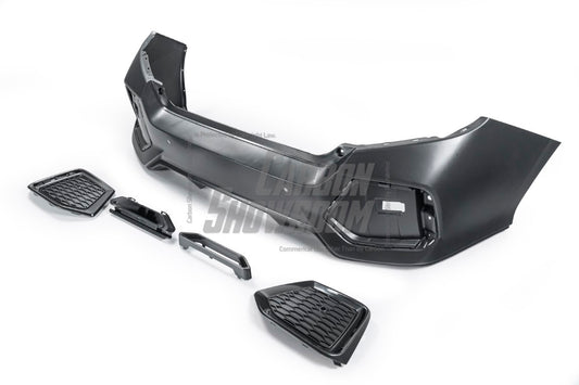 Honda Civic 10th Gen FC1 FC2 SI 2016 2017 2018 2019 2020 2021 (diffuser also compatible with ROBOT CRAFTSMAN rear bumper) with Aftermarket Parts - Rear Diffuser & Bumper Carbon Fiber/FRP/PP from Robot Craftsman