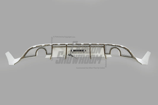 Volkswagen Golf R GTI Base MK7.5 2018 2019 2020 2021 (also suitable for Golf R and base Golf with exhaust conversion) with Aftermarket Parts - Rear Diffuser Carbon Fiber / FRP from Robot Craftsman