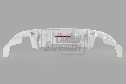 Volkswagen Golf R GTI Base MK7.5 2018 2019 2020 2021 (also suitable for Golf R and base Golf with exhaust conversion) with Aftermarket Parts - Rear Diffuser Carbon Fiber / FRP from Robot Craftsman