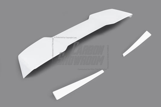 Volkswagen Golf Base MK7 MK7.5 2015 2016 2017 2018 2019 2020 2021 with Aftermarket Parts - Rear Roof Spoiler Carbon Fiber / FRP from Robot Craftsman