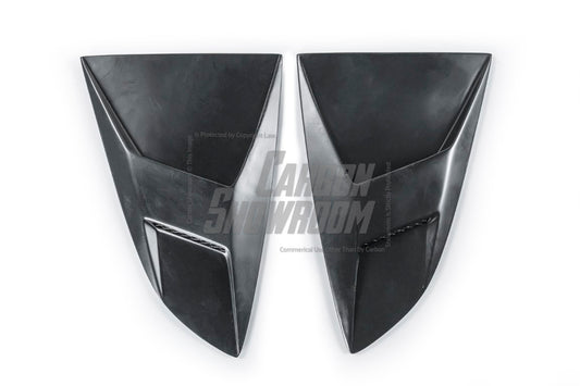 Subaru BRZ ZD8 2022 2023 2024 & Toyota GR86 ZN8 2022 2023 2024 with Aftermarket Parts - "SHINING" Side Window Louver Trim Carbon Fiber / FRP from Robot Craftsman
