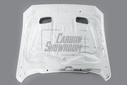 Ford Mustang Ecoboost V6 GT March1 Bullitt S550.2 2018 2019 2020 2021 2022 2023 with Aftermarket Parts - STORM Hood Bonnet Carbon Fiber / FRP from Robot Craftsman
