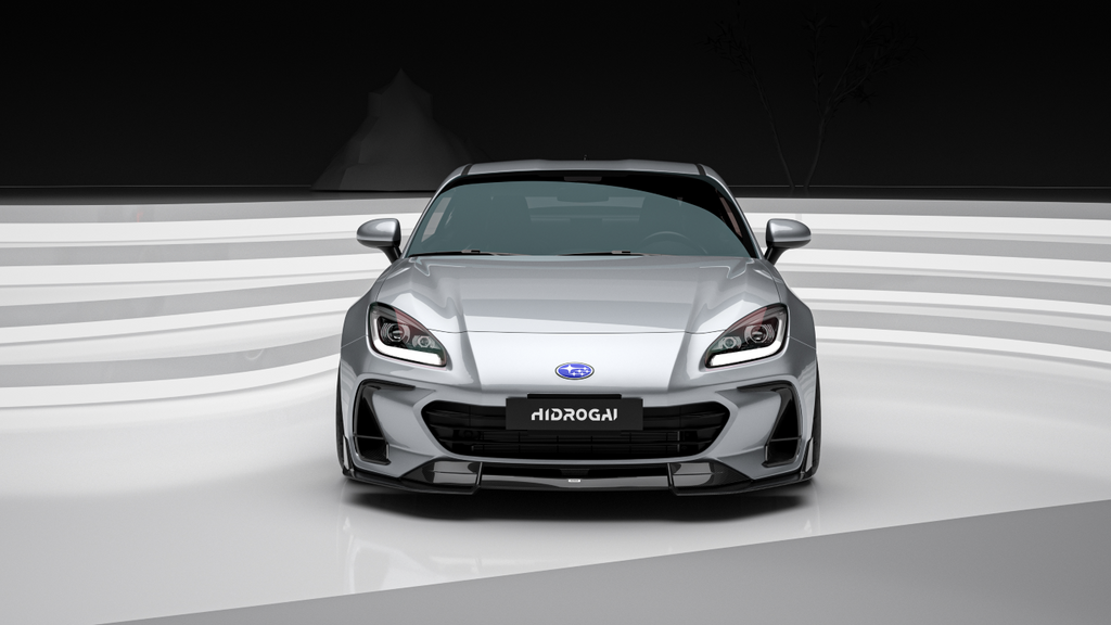 Subaru BRZ ZD8 2022 2023 2024 with Aftermarket Parts - "HIDROGAI" Front Lip Splitter Carbon Fiber / FRP from Robot Craftsman