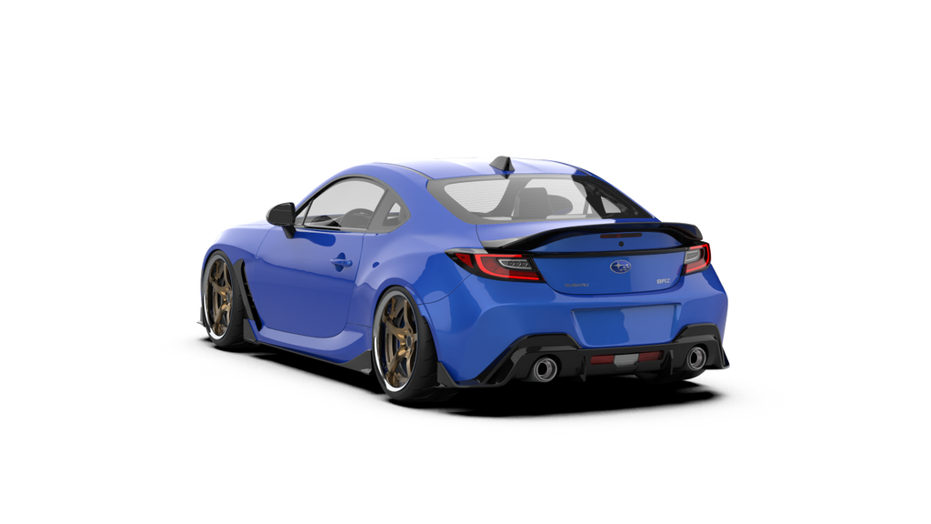 Subaru BRZ ZD8 2020 2021 2022 2023 2024 & Toyota GR86 ZN8 2020 2021 2022 2023 2024 with Aftermarket Parts - "HIDROGAI" Rear Diffuser Carbon Fiber / FRP from Robot Craftsman