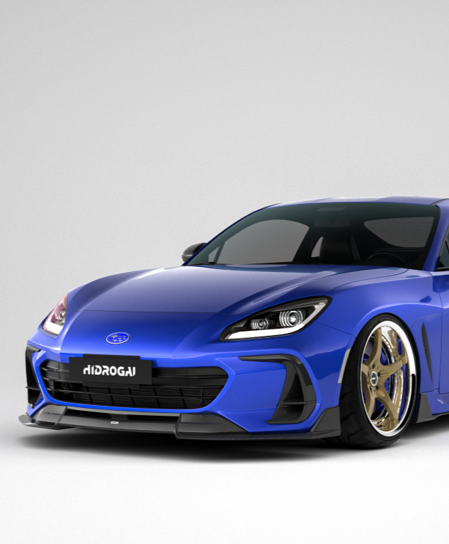 Subaru BRZ ZD8 2022 2023 2024 with Aftermarket Parts - "HIDROGAI" Front Lip Splitter Carbon Fiber / FRP from Robot Craftsman