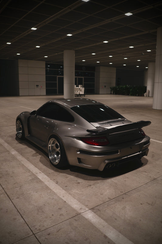 Porsche 911 997.1 997.2 Carrera Base S 2009–2012 (997.1 requires 997.2 taillights) with Robot Craftsman's Aftermarket Parts - Package A "TIGANISM GUSTAV" Carbon Fiber / FRP