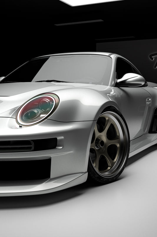 Porsche 911 997.1 997.2 Carrera Base S 2009–2012 (997.1 requires 997.2 taillights) with Robot Craftsman's Aftermarket Parts - Full Complete Kit Package "TIGANISM GUSTAV" Carbon Fiber / FRP