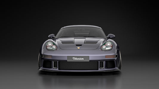Robot Craftsman TITANISM STUKA Widebody Front Bumper for Porsche 987.1 & 987.2 Cayman Base 2005-2012 Carbon Fiber / FRP