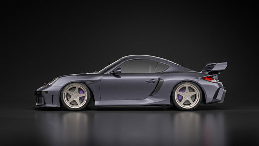 Robot Craftsman TITANISM STUKA Widebody Front Fenders for Porsche 987.1 987.2 Cayman & Boxster Base / S 2005-2012 Carbon Fiber / FRP