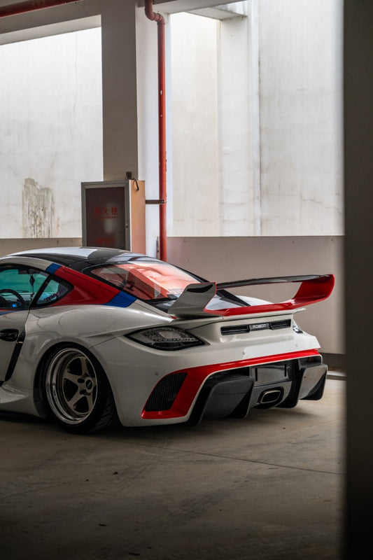 Porsche 987.1 Cayman & Boxster Base / S 2005 2006 2007 2008 & 987.2 Cayman & Boxster Base / S / R 2009 2010 2011 2012 with Aftermarket Parts - TITANISM STUKA Full Kit Carbon Fiber / FRP from Robot Craftsman