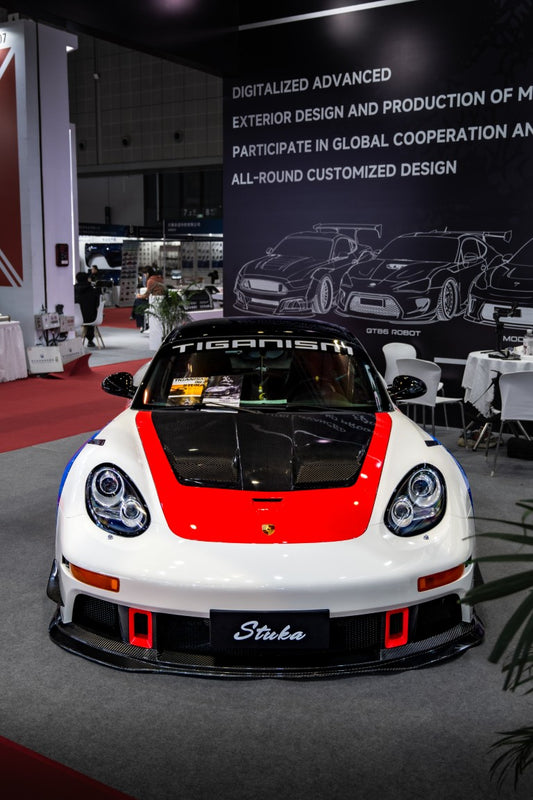 Porsche 987.1 Cayman & Boxster Base / S 2005 2006 2007 2008 & 987.2 Cayman & Boxster Base / S / R 2009 2010 2011 2012 with Aftermarket Parts - TITANISM STUKA Full Kit Carbon Fiber / FRP from Robot Craftsman