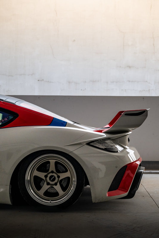 Porsche 987.1 Cayman Base / S 2005 2006 2007 2008 & 987.2 Cayman Base / S / R 2009 2010 2011 2012 with Aftermarket Parts - TITANISM STUKA Spoiler Wing Carbon Fiber / FRP from Robot Craftsman