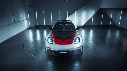 Porsche 987.1 Cayman Boxster Base / S 2005 2006 2007 2008 987.2 Cayman &amp; Boxster Base / S / R 2009 2010 2011 2012 with Aftermarket Parts - TITANISM STUKA Front Bumper