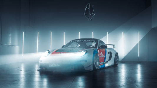 Porsche 987.1 Cayman Base / S 2005 2006 2007 2008 & 987.2 Cayman Base / S / R 2009 2010 2011 2012 with Aftermarket Parts - TITANISM STUKA Rear Quarter Panel Flares Carbon Fiber / FRP from Robot Craftsman