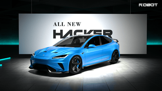 Tesla Model 3 Highland / Performance 2024-ON with Aftermarket Parts - Hacker Style Full Body Kit Package FRP / Carbon Fiber from Robot Craftsman