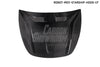 Tesla Model Y Performance AWD Long Range RWD Standard 2020 2021 2023 2024 with Aftermarket Parts - "CRYPTON" Hood Carbon Fiber / FRP from Robot Craftsman